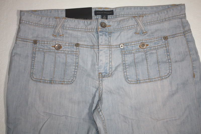 WOMENS BOOT CUT JEANS = BANANA REPUBLIC = SIZE 12 stretch NWT new 