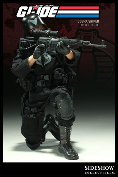 Sideshow G.I. Joe Cobra Sniper 1/6 Scale 12 inch Figure  