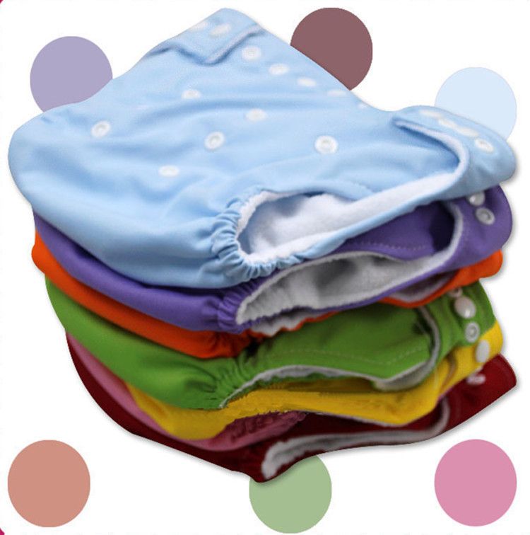 Wholesale One Size Adjustable Baby Washable Cloth Diaper Nappies 