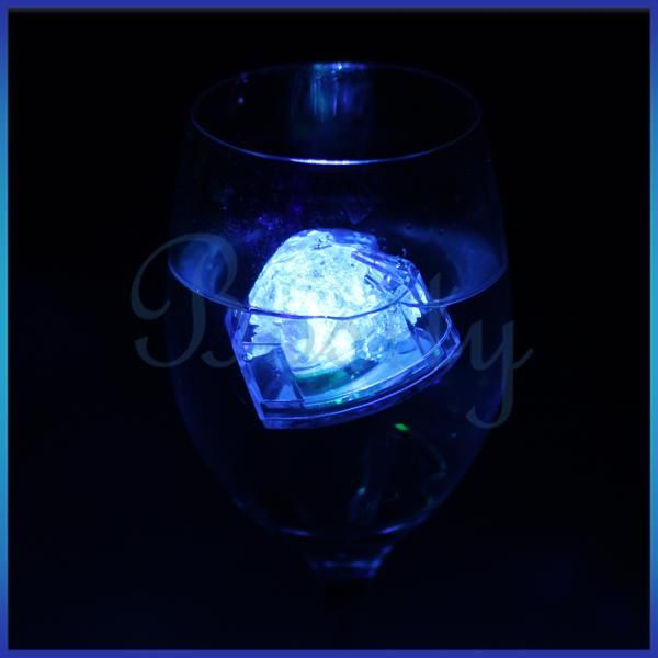   Flashing Floating LED Light Water Cube Lamp Wedding Party Decor  