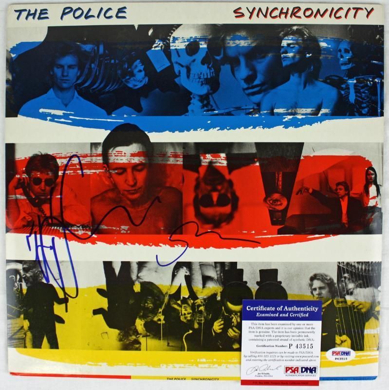   SUMMERS THE POLICE SIGNED ALBUM COVER W/ VINYL PSA/DNA #P43515  