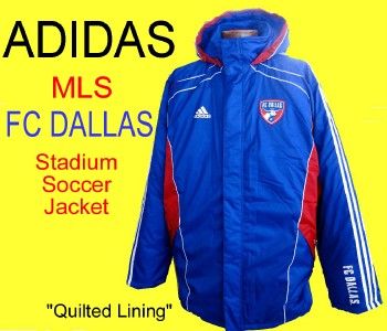 120 ADIDAS MLS Soccer FC DALLAS Stadium JACKET XL  