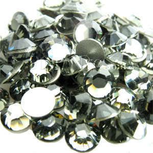 SS30 Black Diamond Swarovski Crystal Flat Back Crystals  