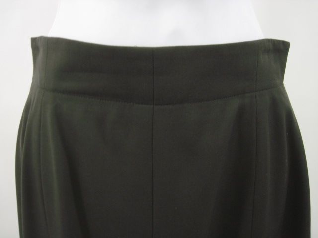 ESCADA Dark Green Wool Pencil Skirt Sz 36  