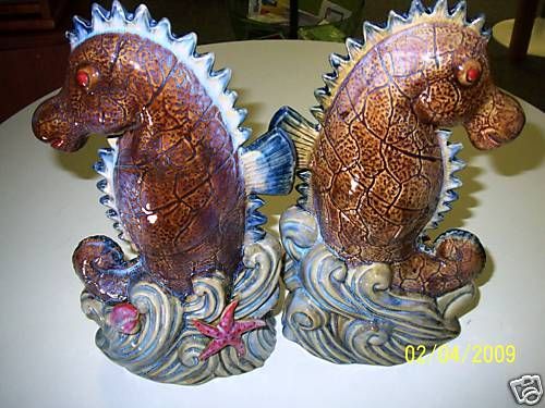 Seahorse Ceramic Marine Animal Decorative 11 NEW  