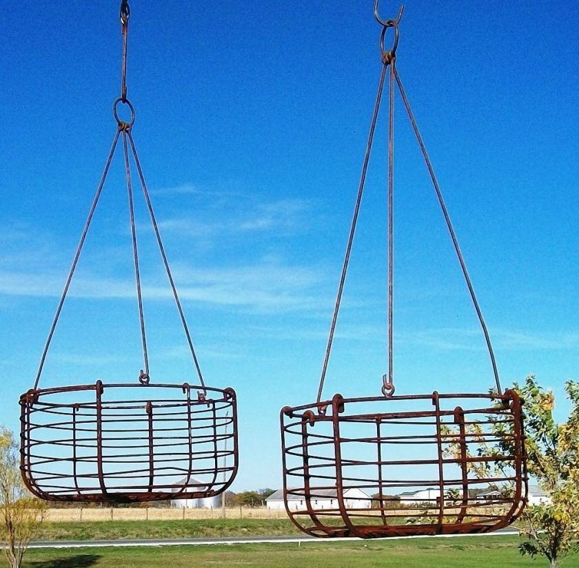 Large Wrought Iron Round Garden Hanging Basket Planter for Trailing 